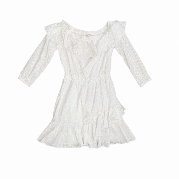 MICHAEL Michael kors Women’s white Off The Shoulder Eyelet Dress Size small - Picture 1 of 3